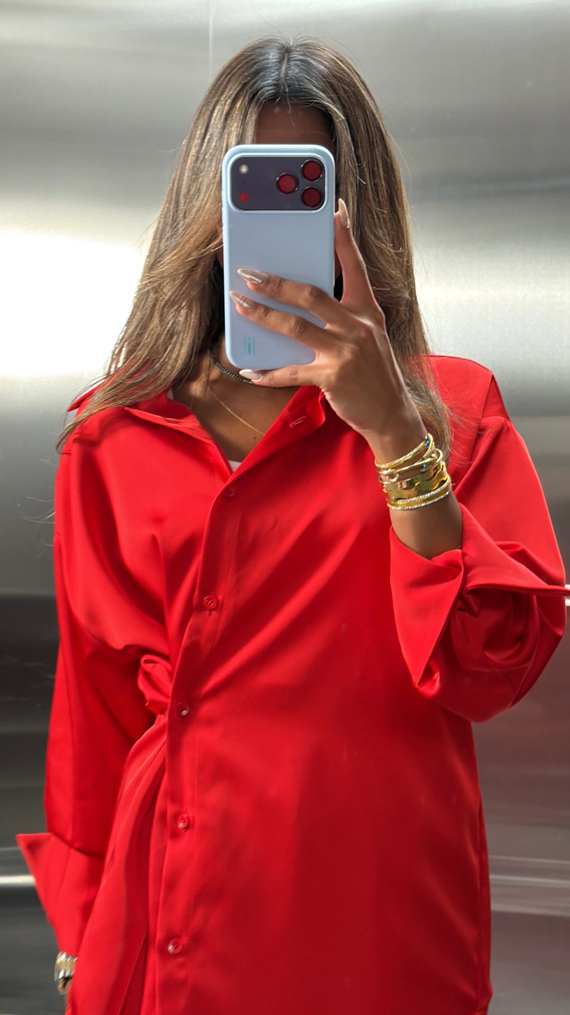 Lia Silk Set (Red)