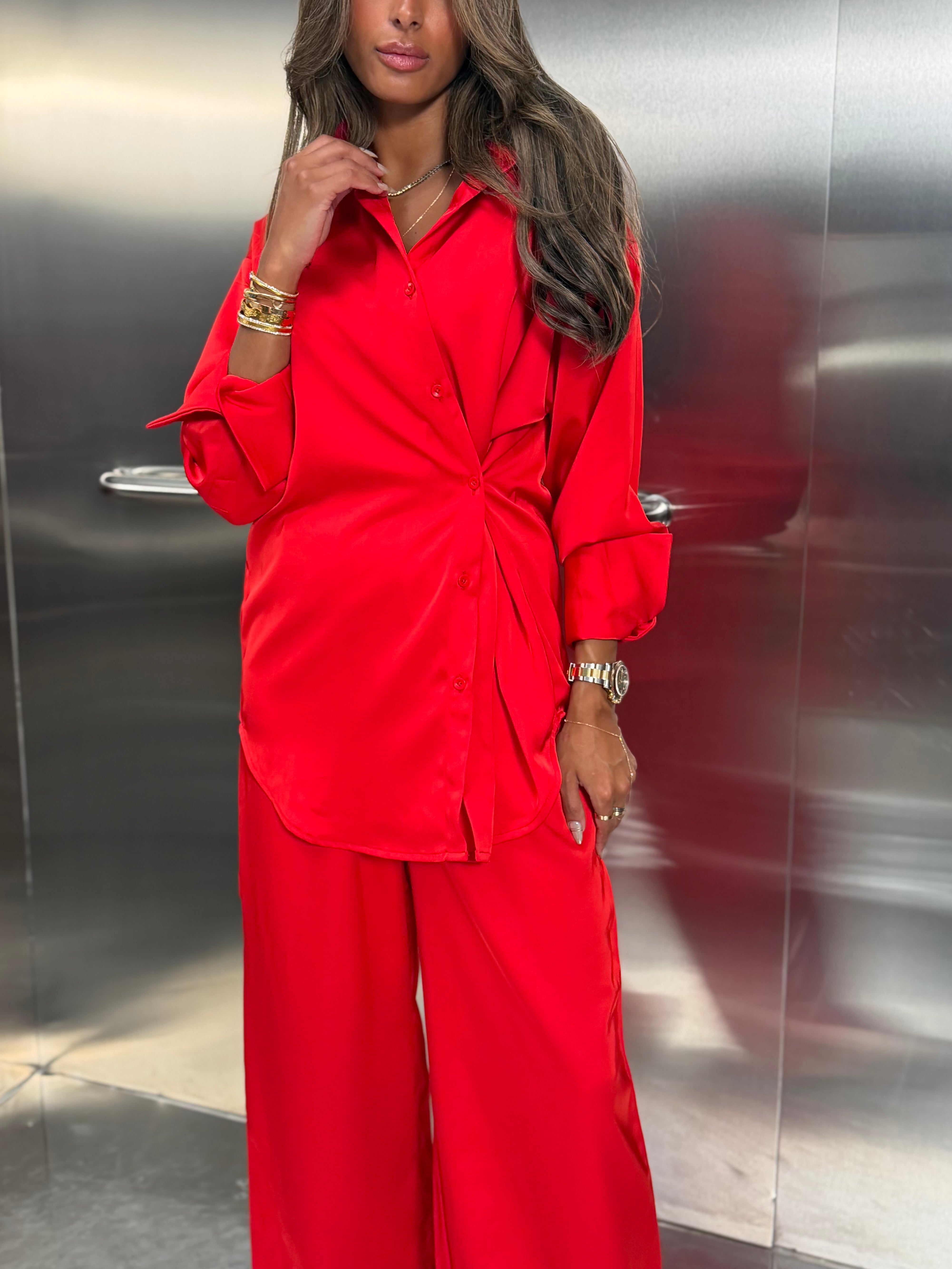 Lia Silk Set (Red)