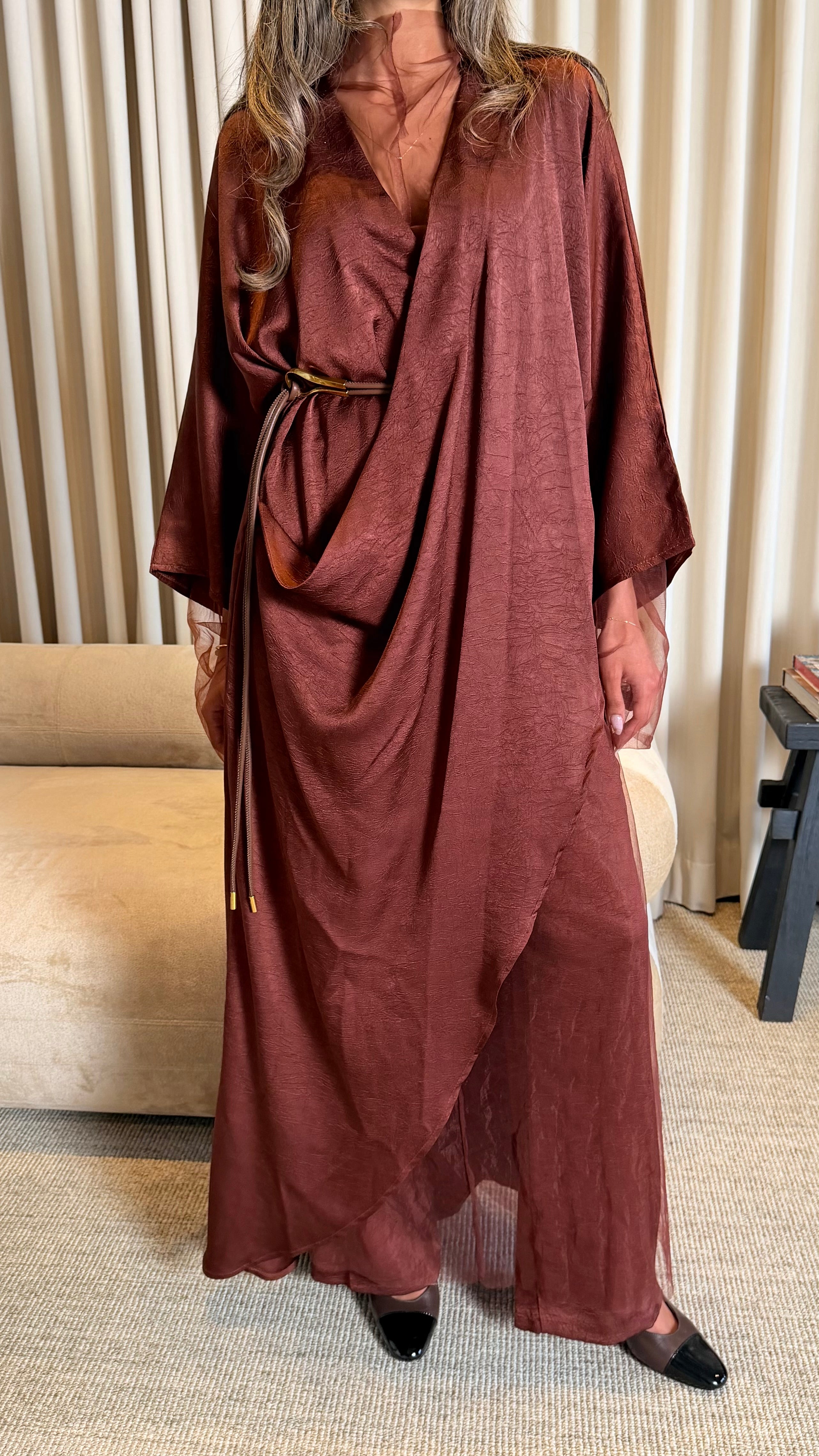 Kiara Pants Set - Deep Terracotta